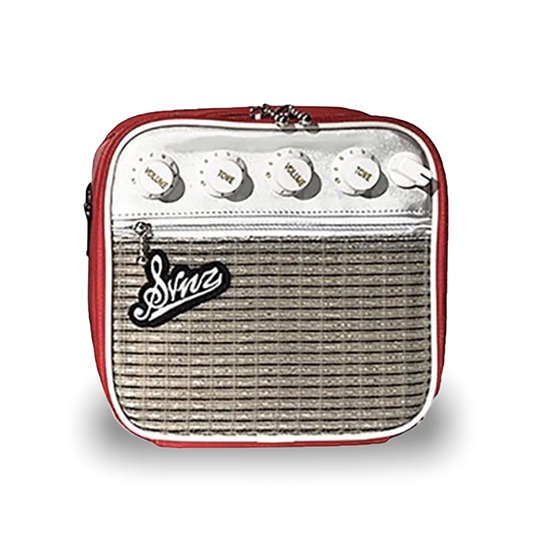 Guitar Amplifier Convertible Vanity Bag red